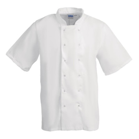 Veste de cuisine mixte Whites Boston manches courtes blanche XS