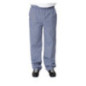 Pantalon de cuisine mixte Whites Vegas petits carreaux bleus et blancs L