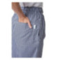 Pantalon de cuisine mixte Whites Vegas petits carreaux bleus et blancs XXL