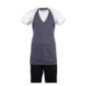 Tablier serveur col en V Whites gris anthracite