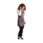 Tablier serveur col en V Whites gris anthracite