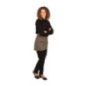 Tablier serveur court Whites marron clair