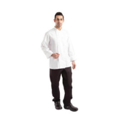Veste de cuisine mixte blanche à manches longues Chef Works Calgary Cool Vent L