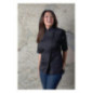 Veste de cuisine femme zippée légère Springfield Chef Works noire XS