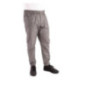 Pantalon de cuisine Works Urban Jogger 257 à fines rayures noires et blanches L