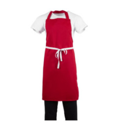 Tablier bavette Whites rouge