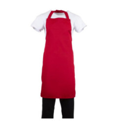 Tablier bavette Whites rouge