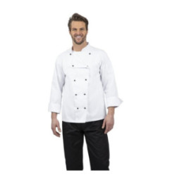 Veste de cuisine mixte Whites Chicago manches longues blanche S