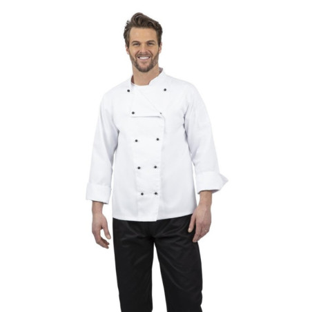 Veste de cuisine mixte Whites Chicago manches longues blanche S