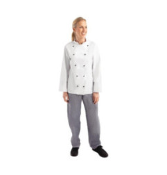 Veste de cuisine mixte Whites Chicago manches longues blanche XL