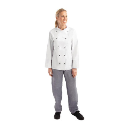 Veste de cuisine mixte Whites Chicago manches longues blanche XL