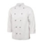 Veste de cuisine mixte Whites Chicago manches longues blanche XL