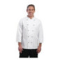 Veste de cuisine mixte Whites Chicago manches longues blanche XXL