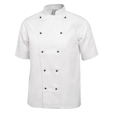 Veste de cuisine mixte Whites Chicago manches courtes blanche L