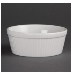 Plats à gratin ronds blancs Olympia 134mm (Lot de 6)