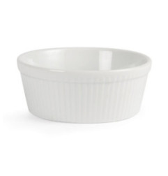 Plats à gratin ronds blancs Olympia 134mm (Lot de 6)