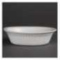 Plat à tourte ovale blanc Olympia (Lot de 6)
