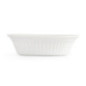 Plat à tourte ovale blanc Olympia (Lot de 6)