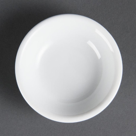 Coupelles à sauce soja Olympia Whiteware 70mm (Lot de 12)