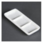 Plat à 3 compartiments blanc Olympia (Lot de 12)