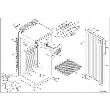 Pièce détachées pour armoire LIEBHERR (LH) - MGPV657-20F - 647