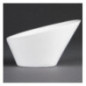 Bols ovales inclinés blancs Olympia 133 x 154mm (Lot de 4)