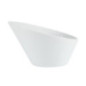 Bols ovales inclinés blancs Olympia 133 x 154mm (Lot de 4)