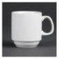 Mugs empilables blancs 284ml Olympia (Lot de 12)
