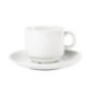 Tasse à thé empilable blanche whiteware Olympia 200ml (Lot de 12)