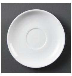 Soucoupes empilables Olympia Whiteware (Lot de 12)