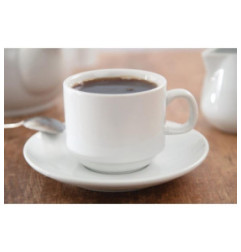 Soucoupes empilables Olympia Whiteware (Lot de 12)