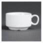 Tasses à espresso empilables Olympia Whiteware 85ml (lot de 12)