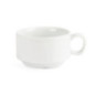 Tasses à espresso empilables Olympia Whiteware 85ml (lot de 12)