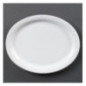 Assiettes ovales blanches Olympia 250mm (Lot de 6)