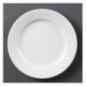 Assiettes à bord large blanches Olympia 165mm (Lot de 12)