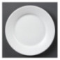 Assiettes à bord large blanches Olympia 230mm (Lot de 12)