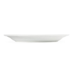 Assiettes à bord large blanches Olympia 230mm (Lot de 12)