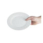 Assiettes à bord large blanches Olympia 230mm (Lot de 12)