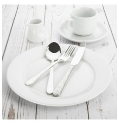 Assiettes à bord large blanches Olympia 250mm (Lot de 12)