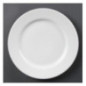 Assiettes à bord large blanches Olympia 310mm (Lot de 6)