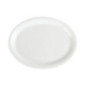 Assiettes ovales blanches Olympia 295mm (lot de 6)