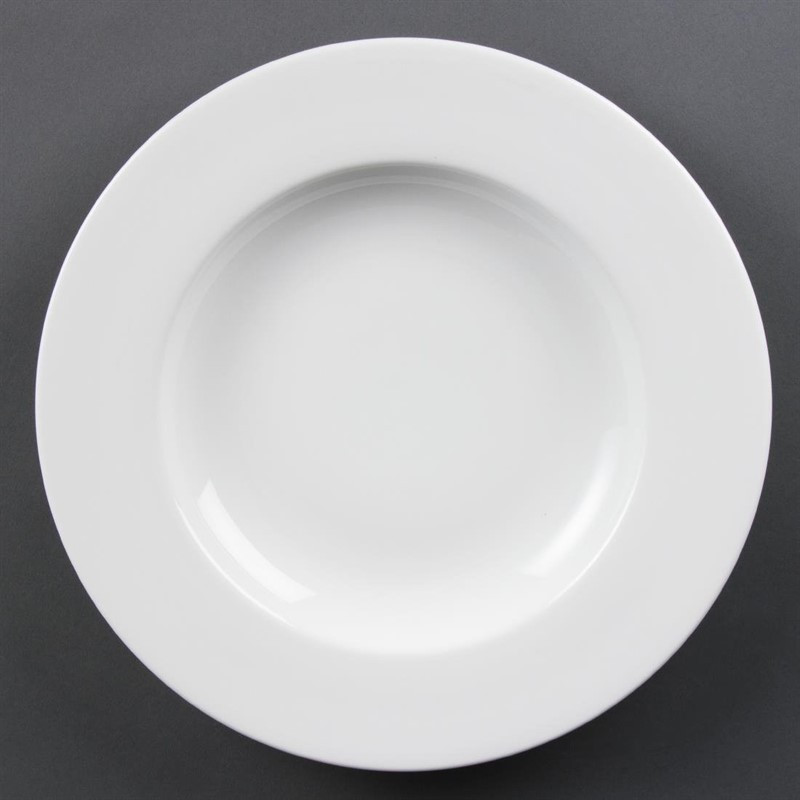 Assiettes à pâtes blanches 310mm Olympia (Lot de 4)