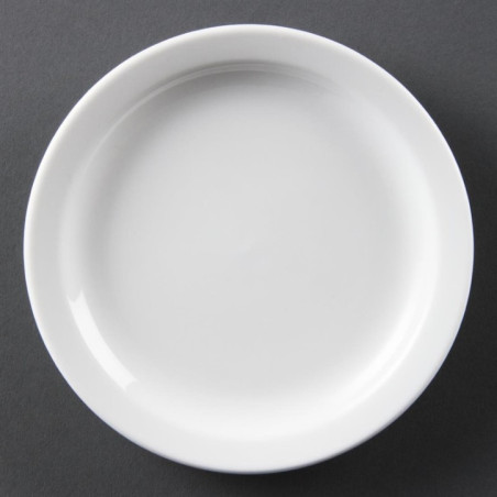 Assiettes à bord étroit blanches Olympia 150mm (Lot de 12)