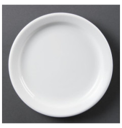 Assiettes à bord étroit blanches Olympia 180mm (Lot de 12)