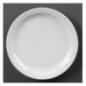 Assiettes à bord étroit blanches Olympia 250mm (Lot de 12)