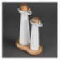 Bouteilles huile et vinaigre blanches Olympia