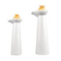 Bouteilles huile et vinaigre blanches Olympia