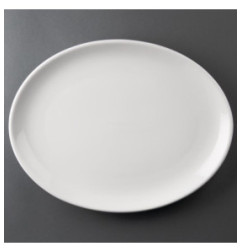 Assiettes ovales Olympia Athena 305 x 241mm (Lot de 6)