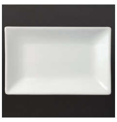 Plat rectangulaire de service 200 x 130mm Olympia (Lot de 6)