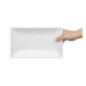 Plat rectangulaire de service 250 x 150mm Olympia (Lot de 4)
